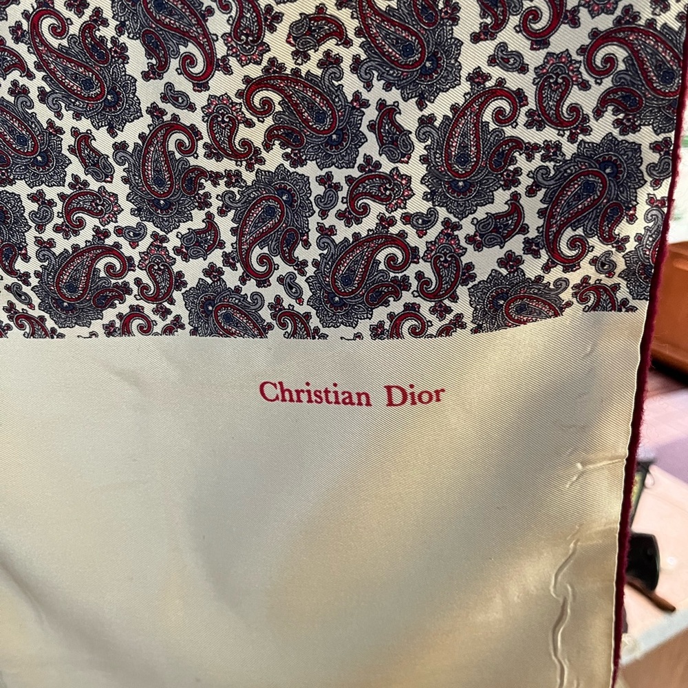 Christian Dior Silk and Wool Scarf - Picture 2 of 4